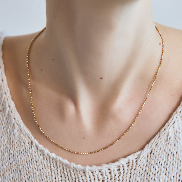 [Nova vol.1] Ball Chain Combination Necklace GD 50cm